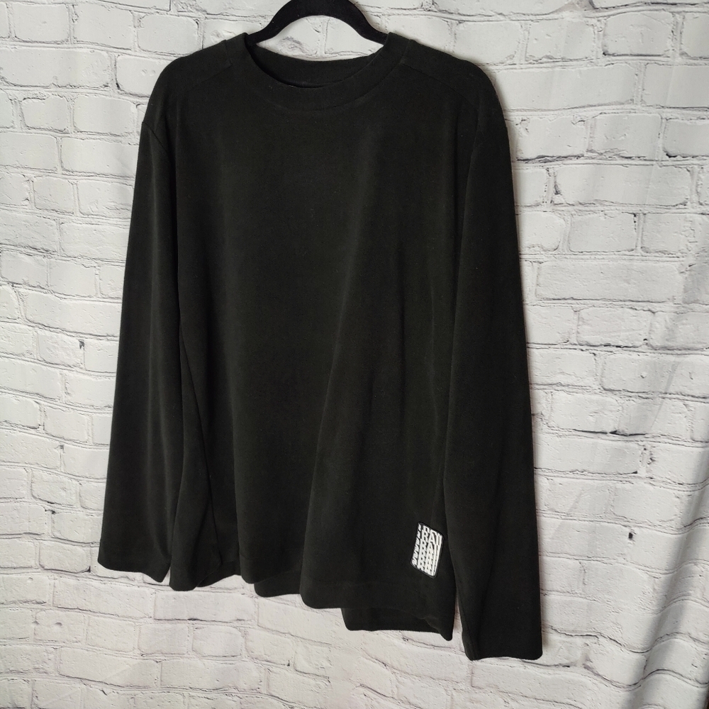 Rains Fleece Sweatshirt Pullover Black Men's Size L NWT $95